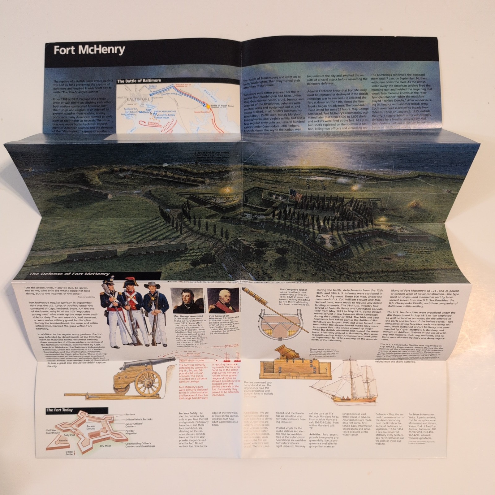 Fort McHenry Maryland National Park Service NPS Unigrid GPO 2006 Reprint 2002