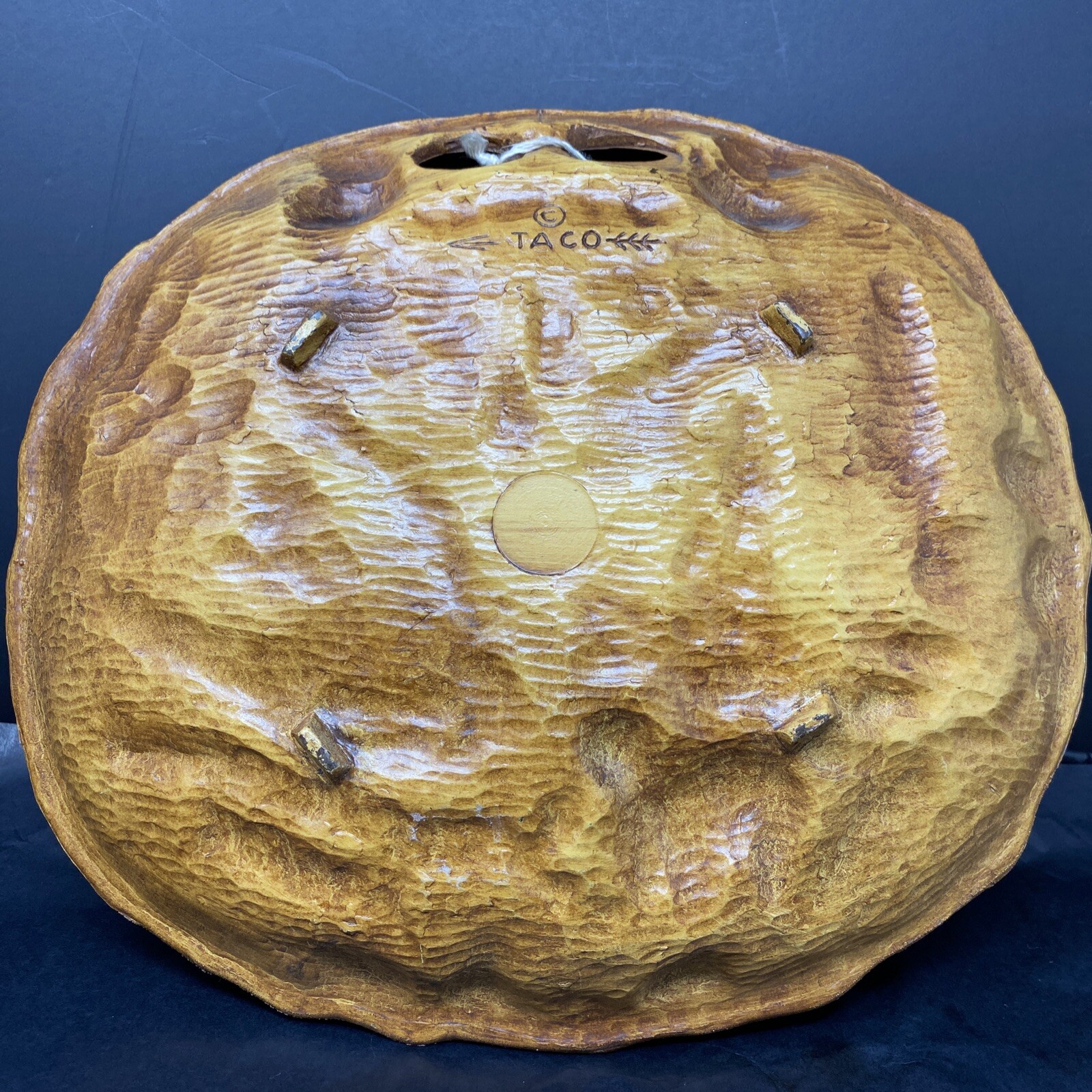 Vintage Taco Yellowstone Park Souvenir Plate Bowl 3D Retro Cabin Decor