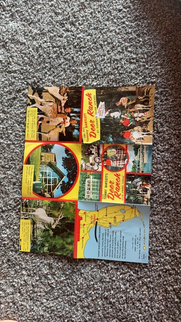 Tommy Bartlett’s Deer Ranch Brochure, Silver Springs, Florida