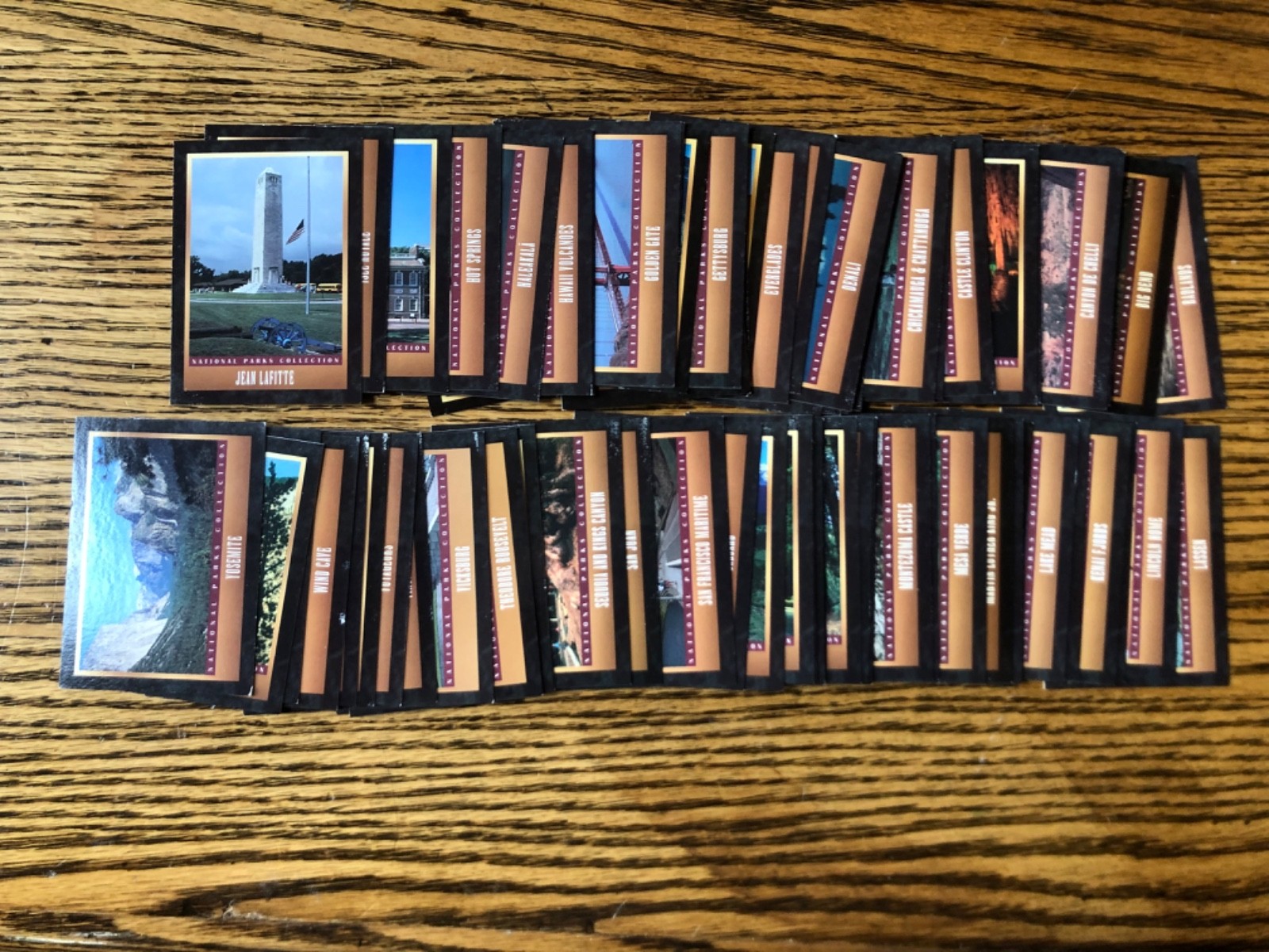 Seventy-five 1995 National Park Trading Cards; nine 1998 cards
