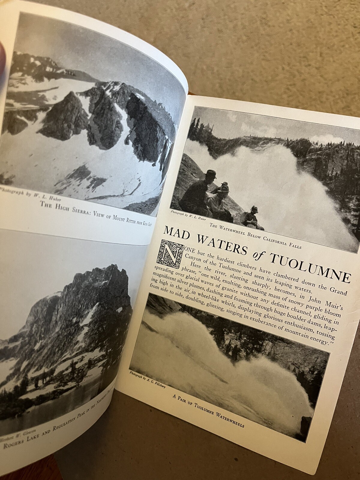 Vintage Yosemite National Park Photo Guide Paperback book