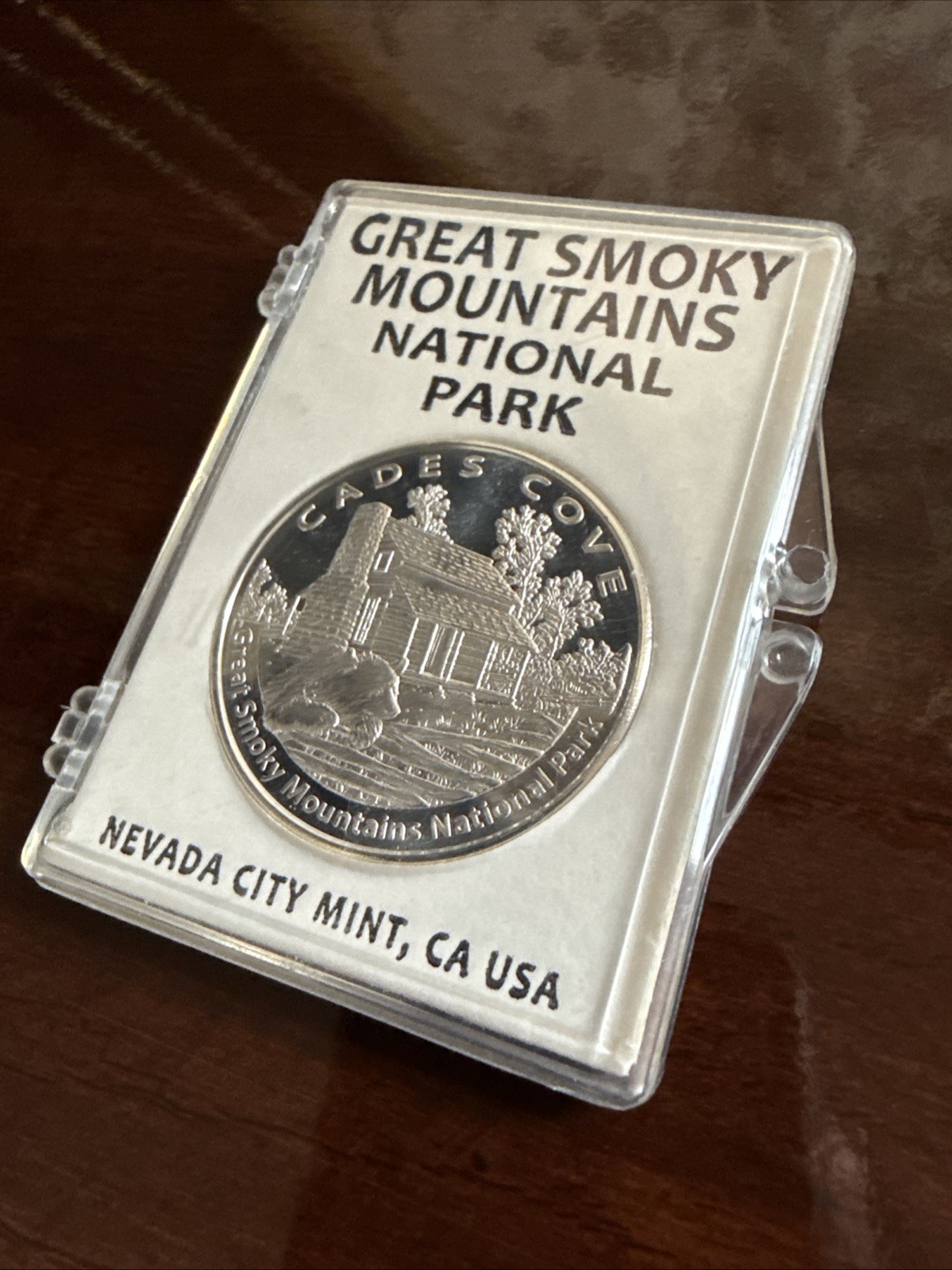 Great Smoky Mountains National Park Medal – Nevada City Mint – New In Case