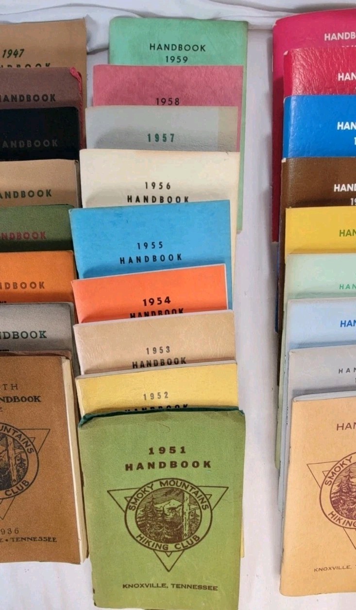 RARE Smoky Mountains Hiking Club Handbook Archive 1926-2017 (48 Vol) GSMNP AT