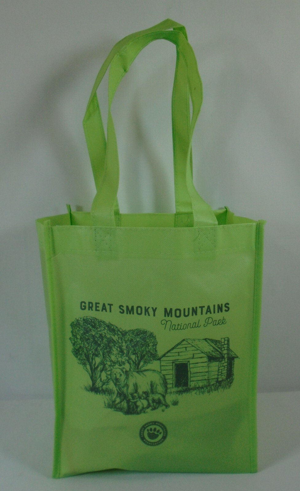 Great Smoky Mountains National Park Green Small Tote Bag GSM Association