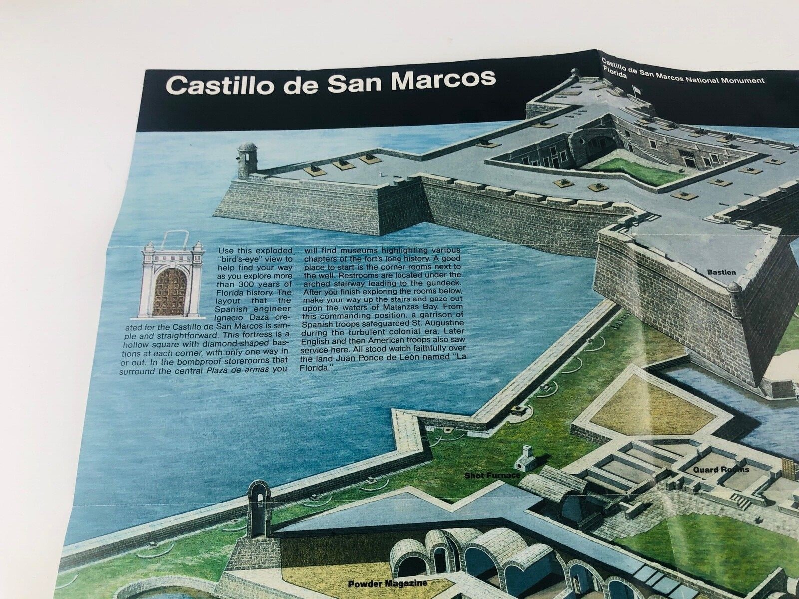 Castillo de San Marcus National Monument Florida FL Guide Brochure Map 1997