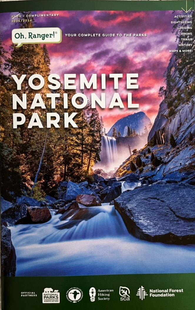 New 2026 Oh Ranger YOSEMITE NATIONAL PARK TRAVEL GUIDE/BROCHURE 60 Pages