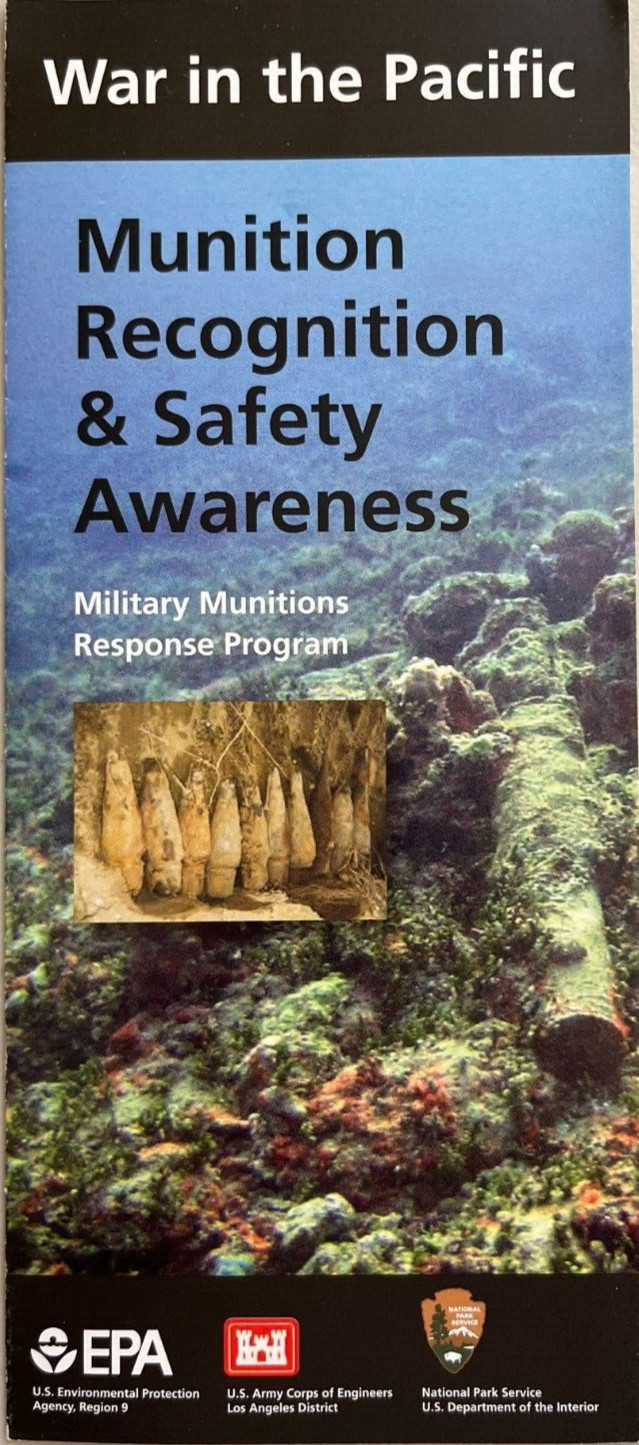 MILITARY MUNITION/WAR in the PACIFIC Guam NATIONAL PARK SERVICE UNIGRID BROCHURE