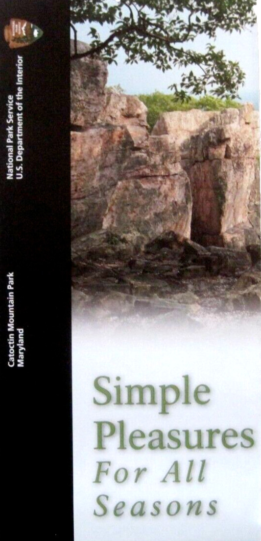 Catoctin Mountain Park National Park Service Unigrid Brochure Map