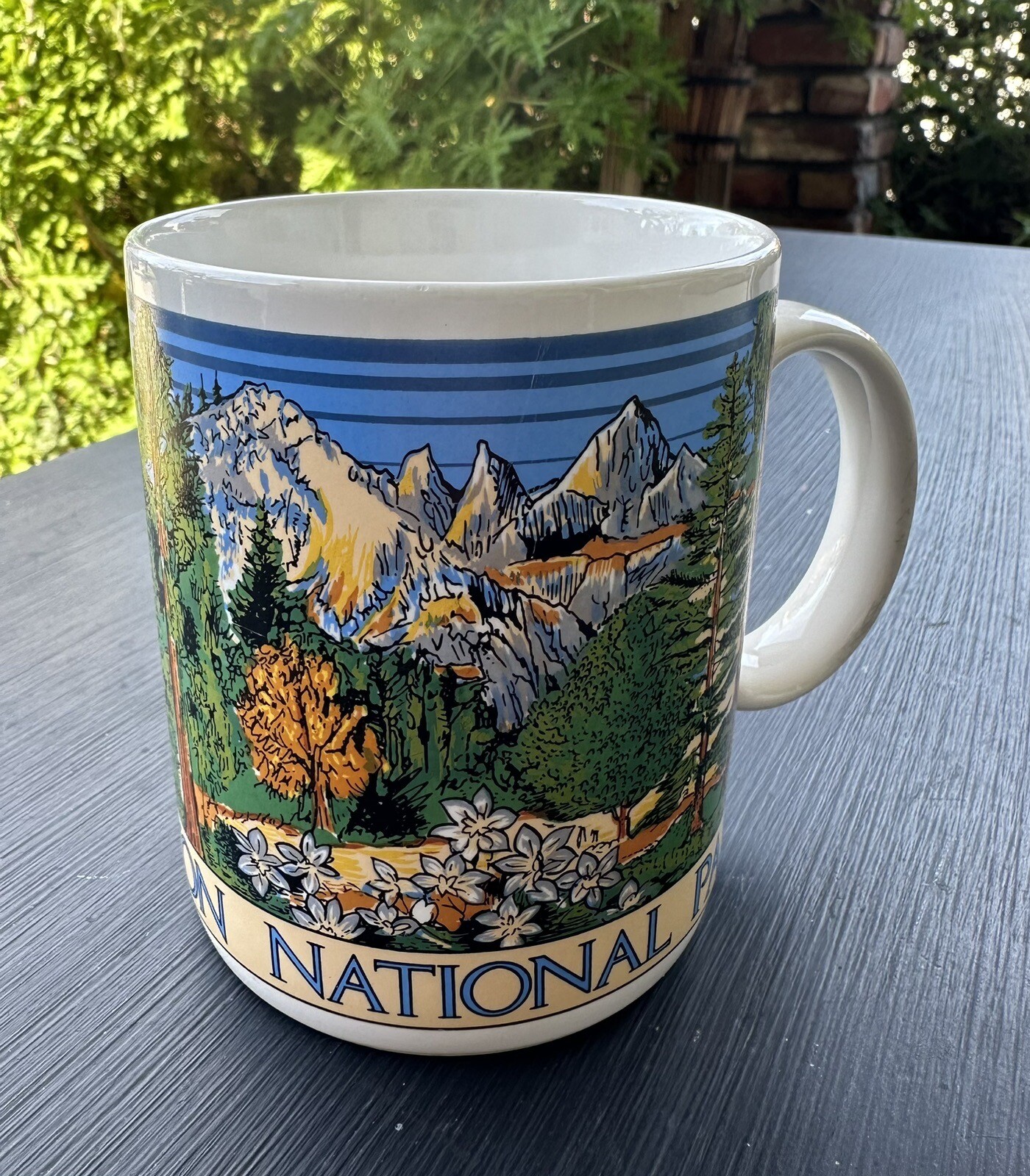 Sequoia Kings Canyon National Parks Souvenir Cup Mug ceramic 4 Inch Tall