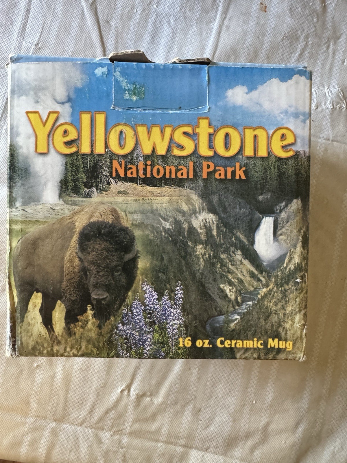 Yellowstone National Park Ceramic Coffee Cup Mug VTG NIB. 16oz