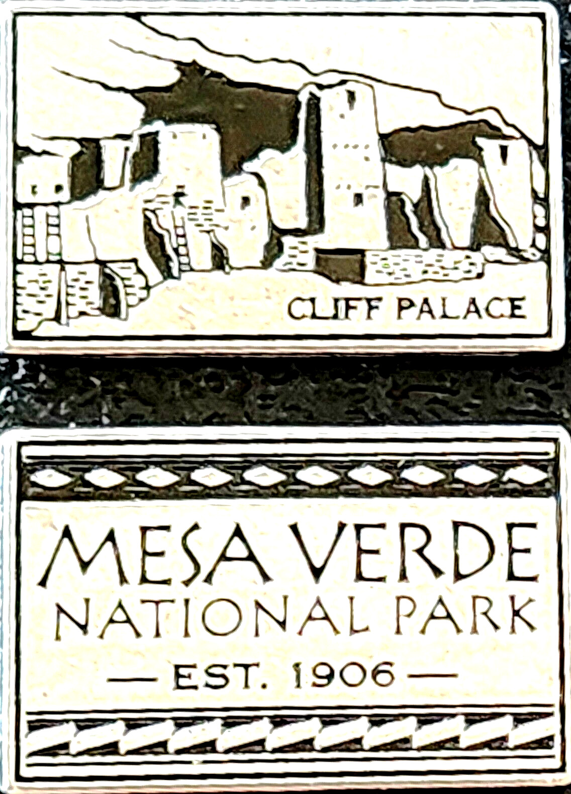 MESA VERDE NATIONAL PARK TOKEN – CLIFF PALACE RECTANGLE – COLORADO FREE SHIPPING