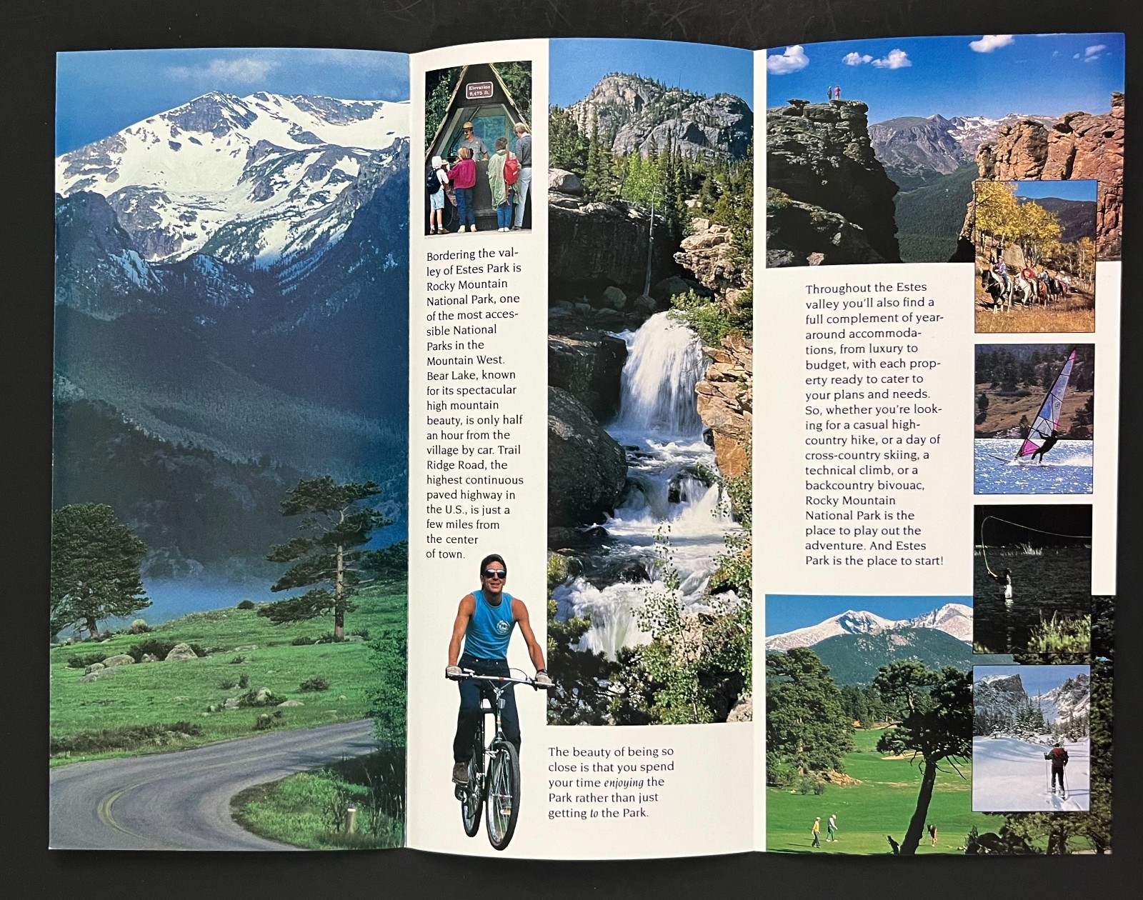 1990s Estes Park Rocky Mountain National Park Colorado Vintage Travel Brochure