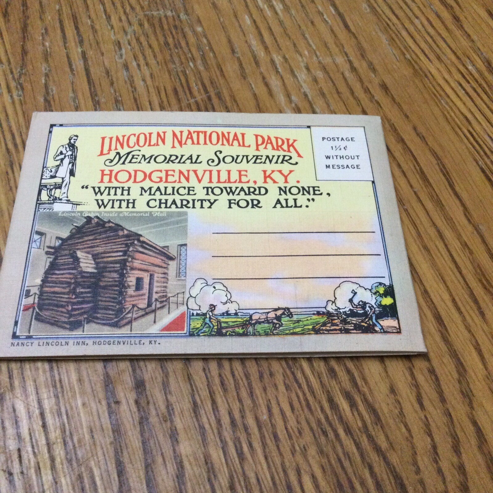Lincoln National Park Memorial Souvenir 18 Historical Pictures