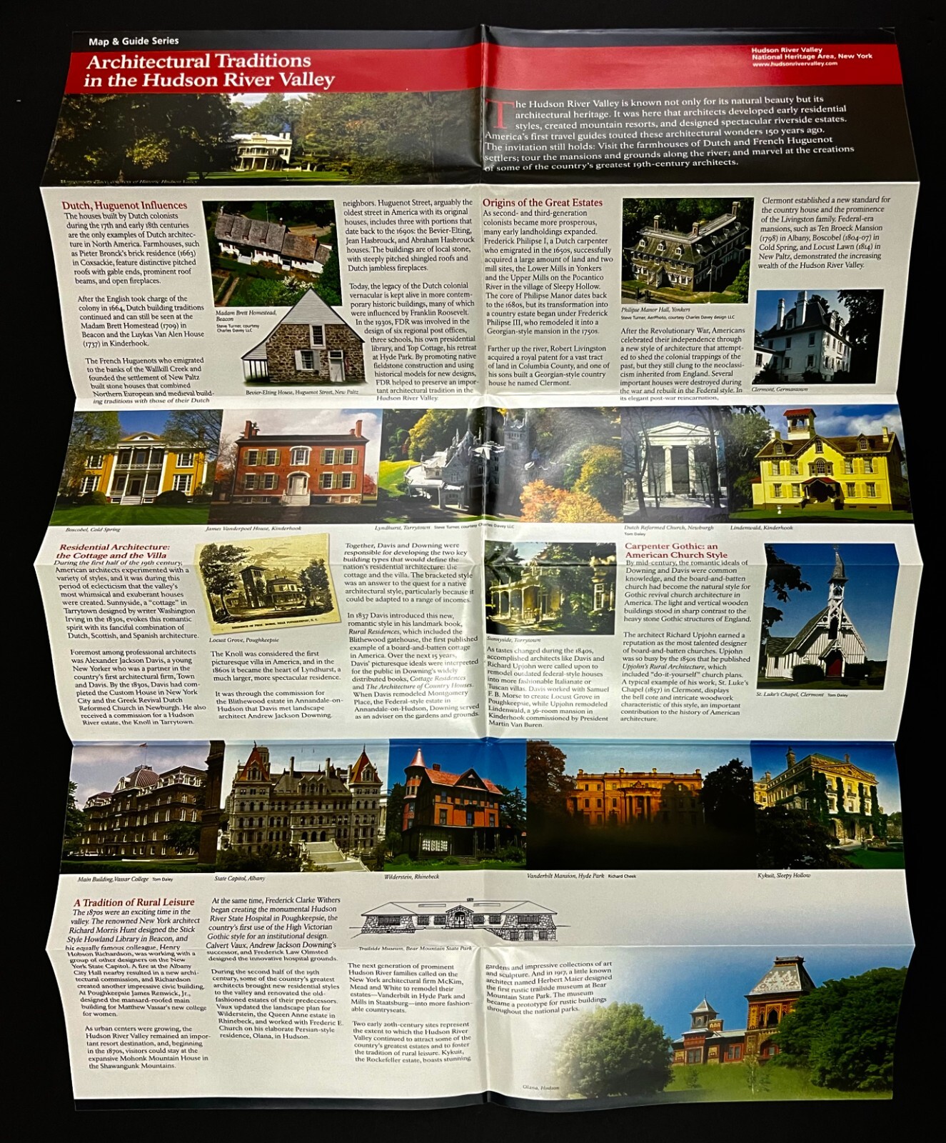 2006 Architectural Traditions Hudson River Valley NY Official Map Guide Series