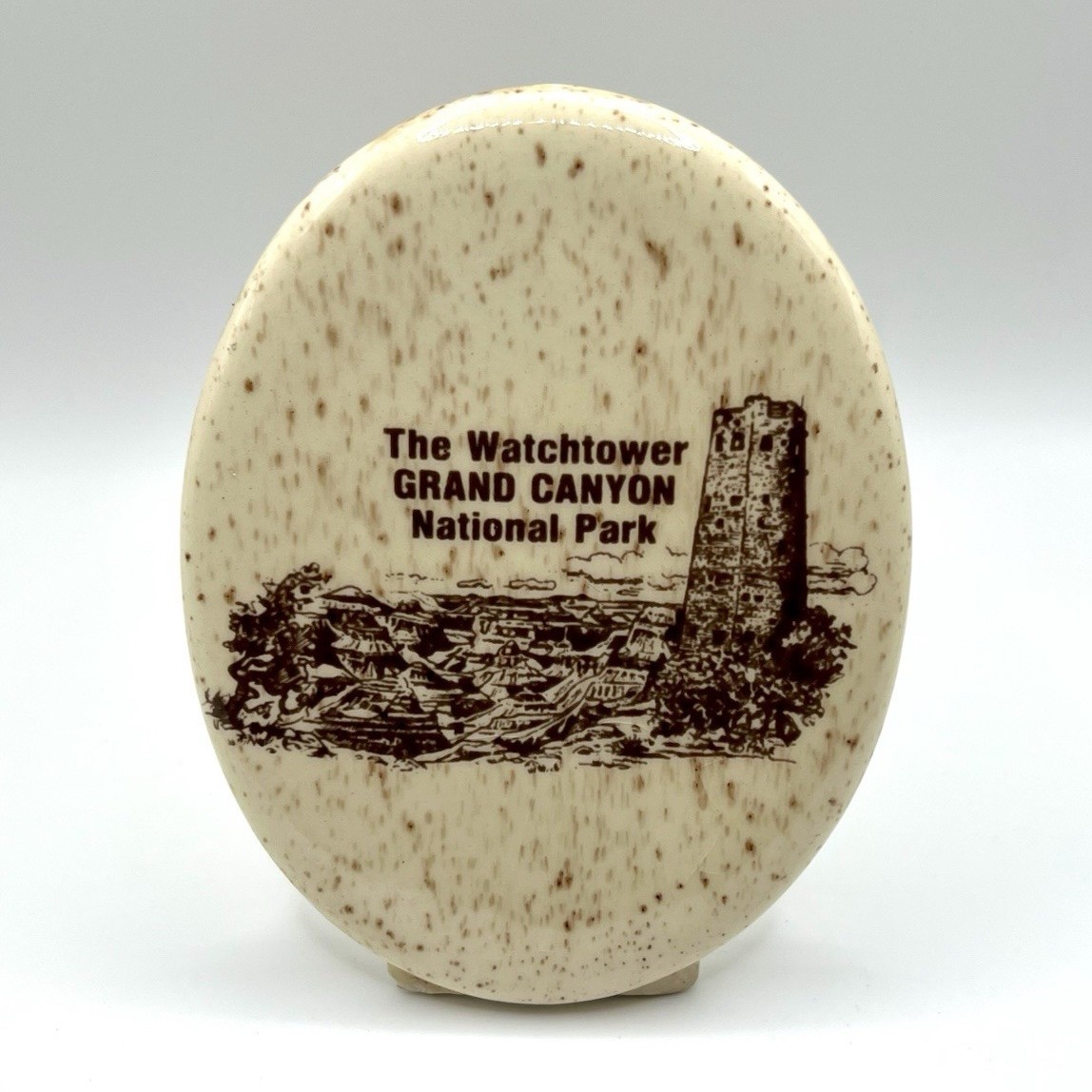 Vintage Grand Canyon Watchtower Black Hills China Souvenir Plate USA Decor