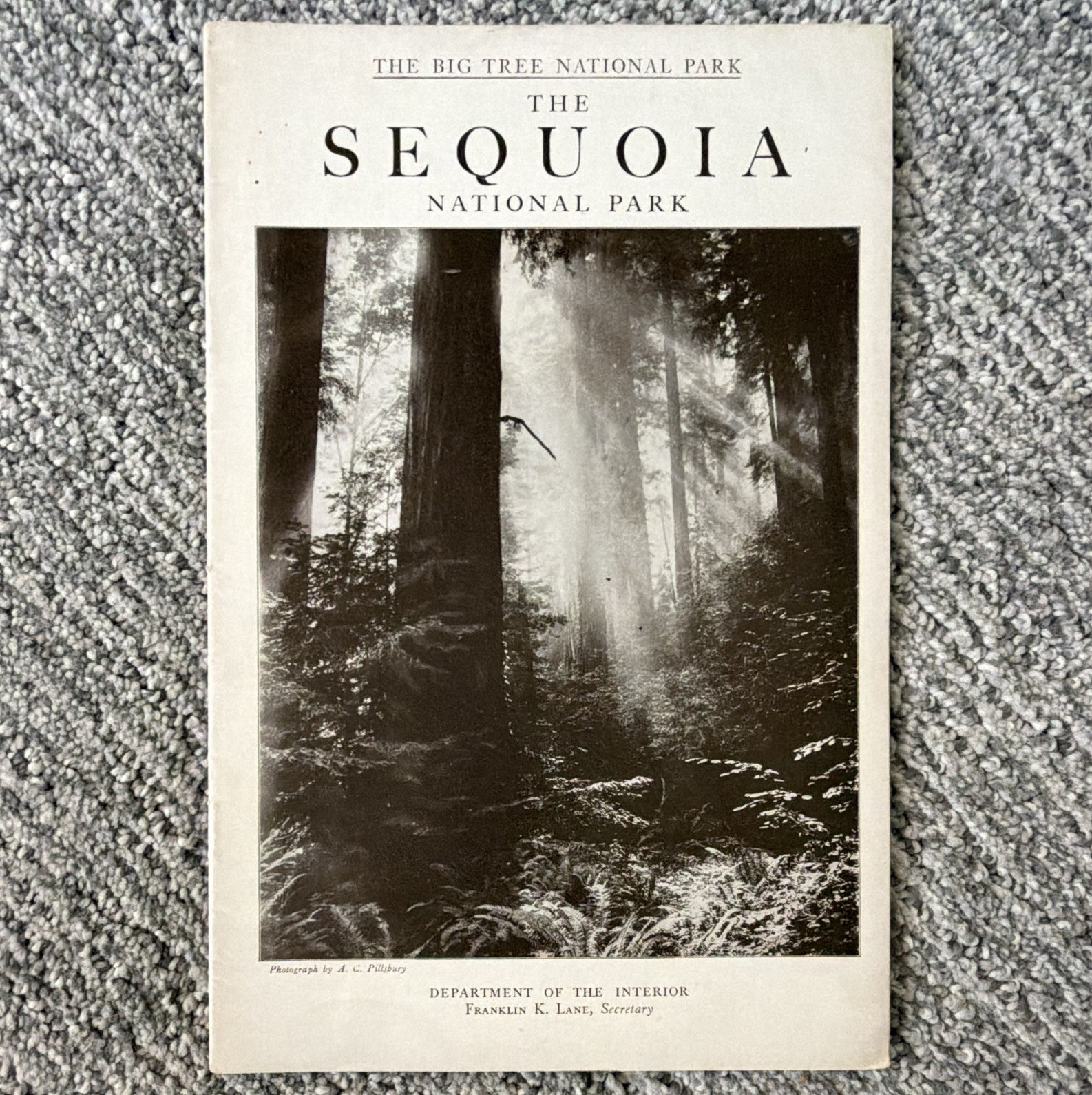 National Parks Sequoia National Park “The Big Tree” Booklet/Guide Dept. Interior