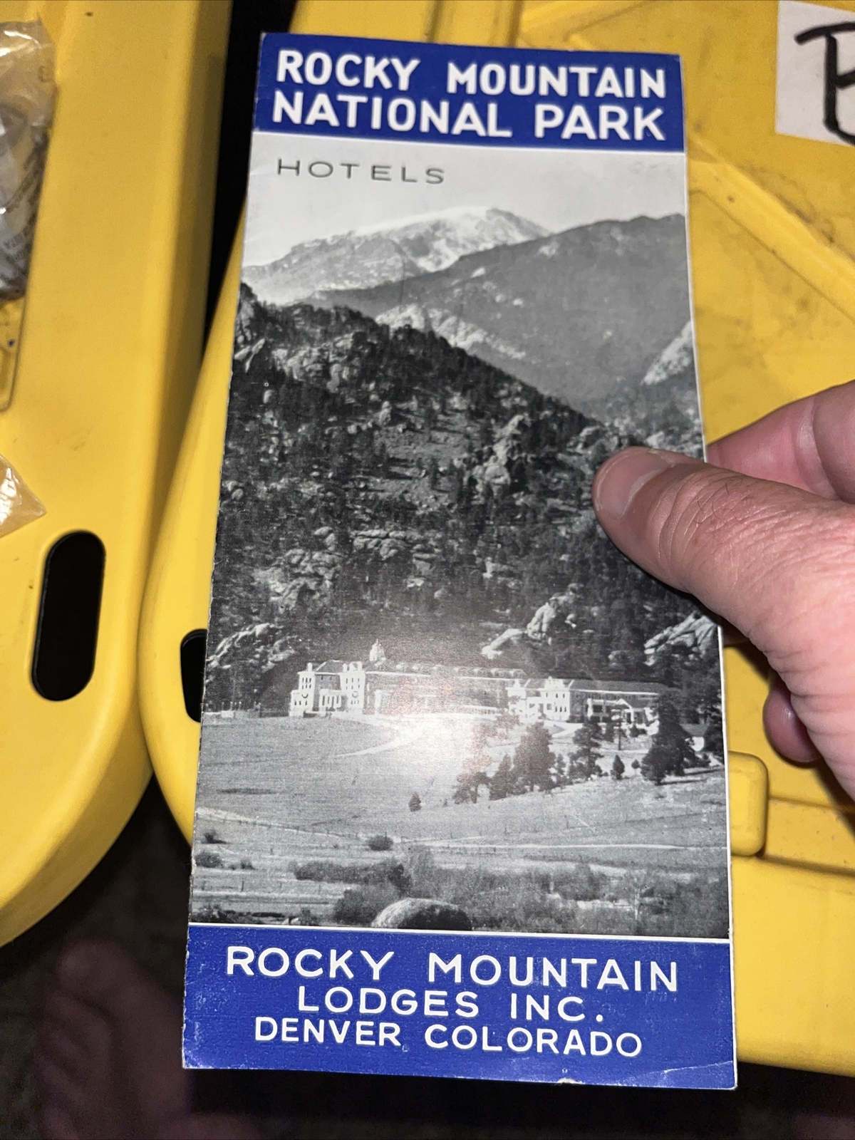 1932 Rocky Mountain National Park Hotels Lodges Brochure Map Guide