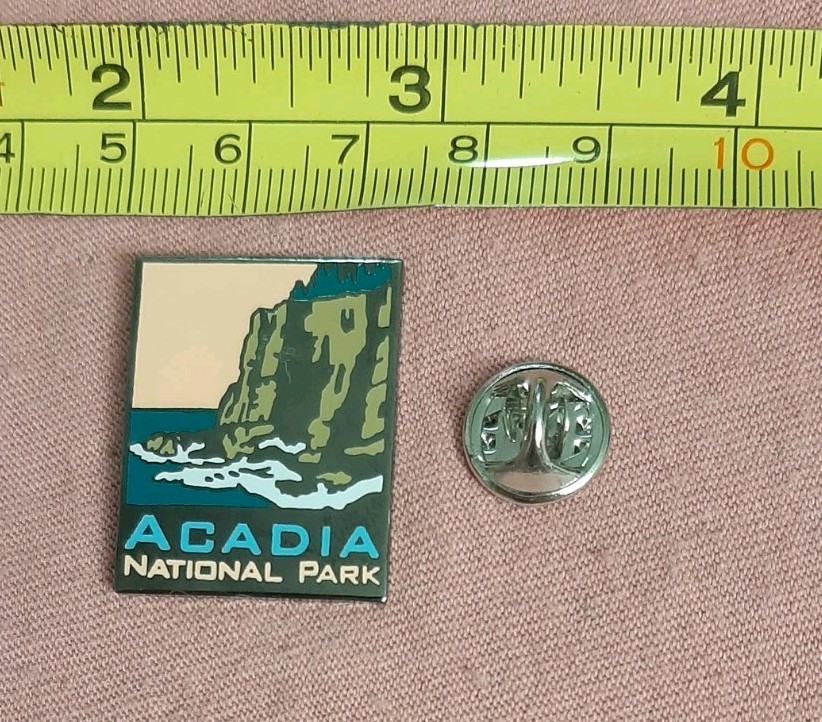 Acadia National Park Otter Cliff Maine Travel Souvenir Lapel Pin