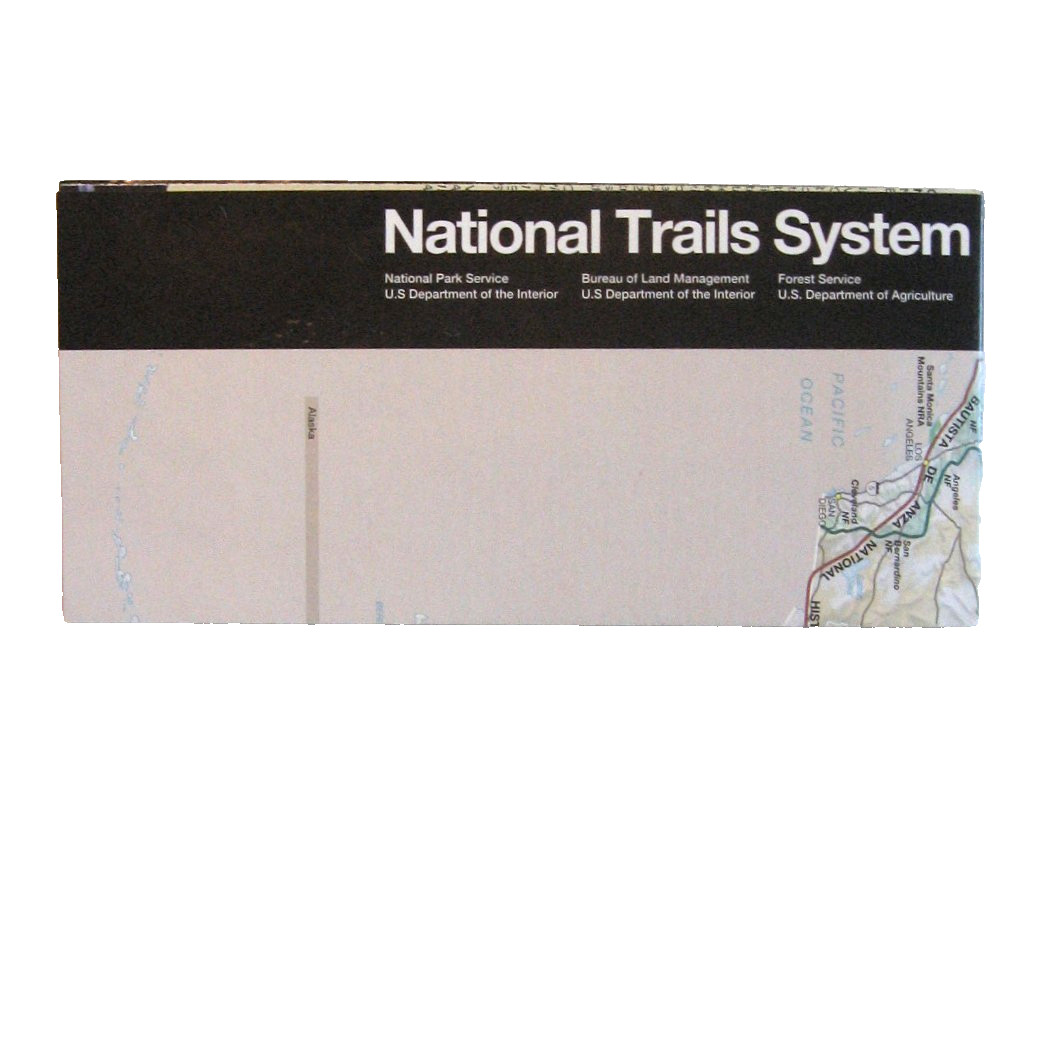 NPS National Trails System Brochure Map & Guide Pamphlet