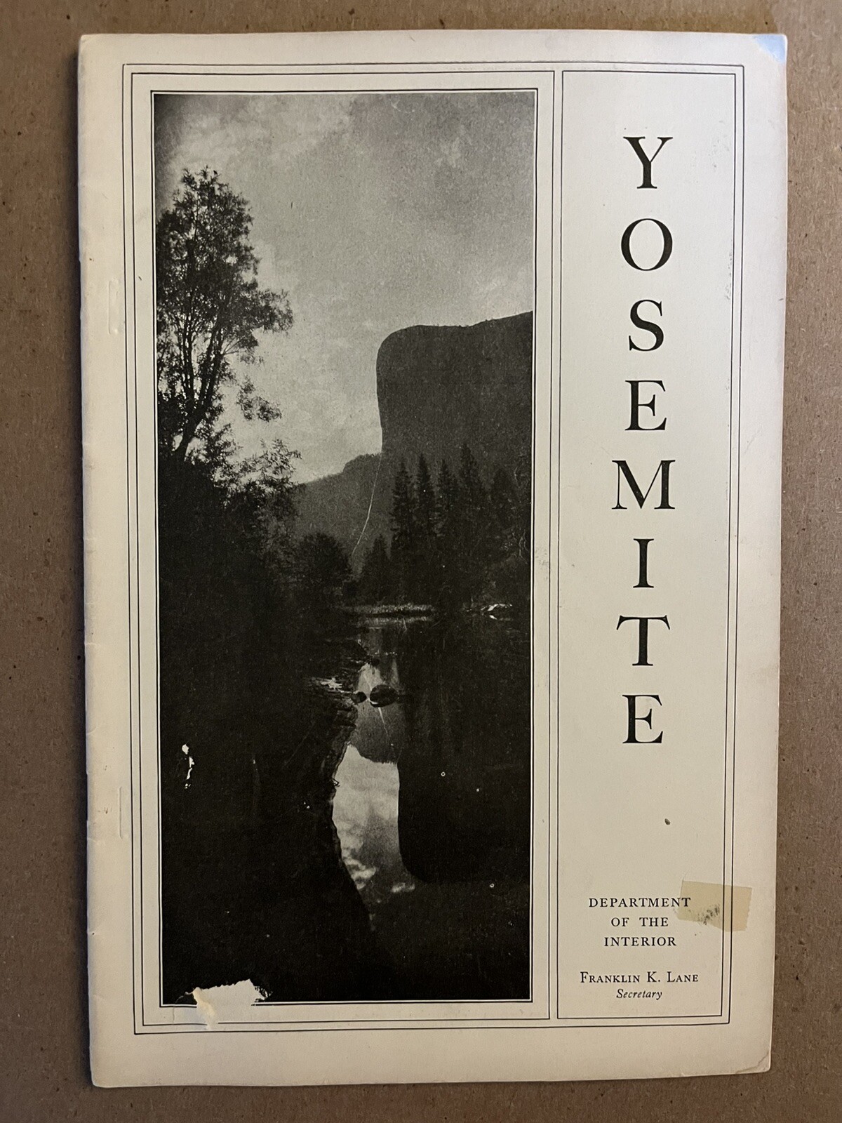 Vintage Yosemite National Park Photo Guide Paperback book