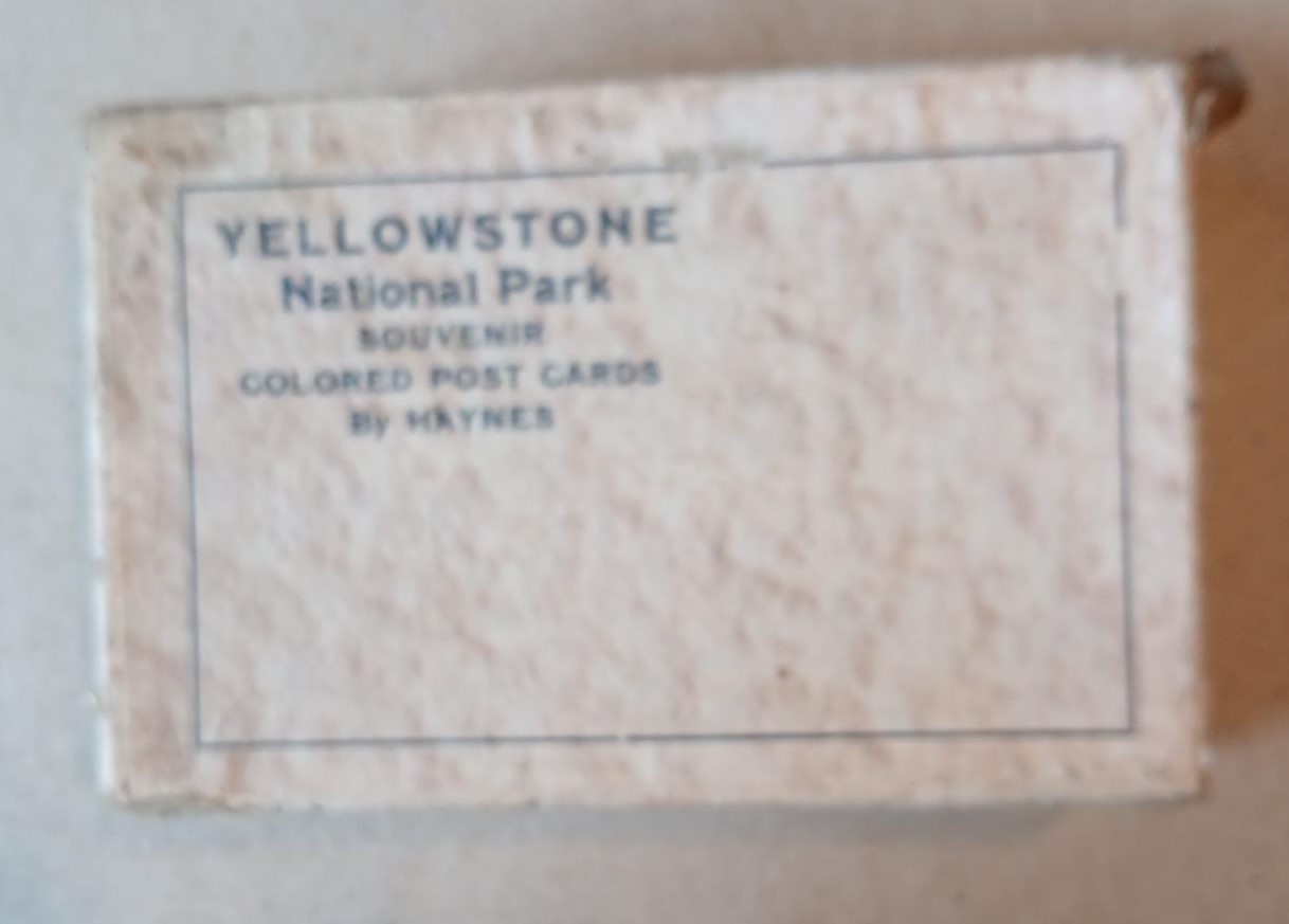 Antique Yellowstone Postcards by Haynes 72 in Box