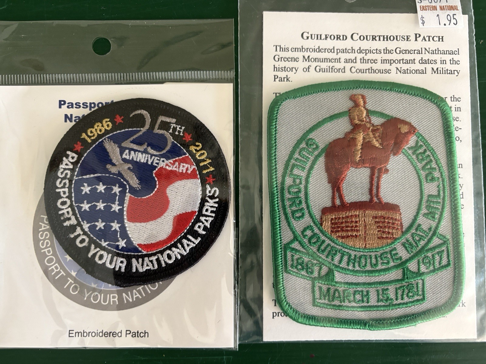 (6) National Park Patches Collection Blue Ridge Parkway Guilford Courthouse