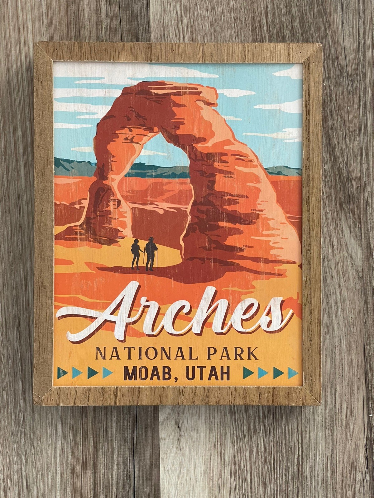 NATIONAL PARKS WALL ART – Arches! Moab Utah NATIONAL PARK used