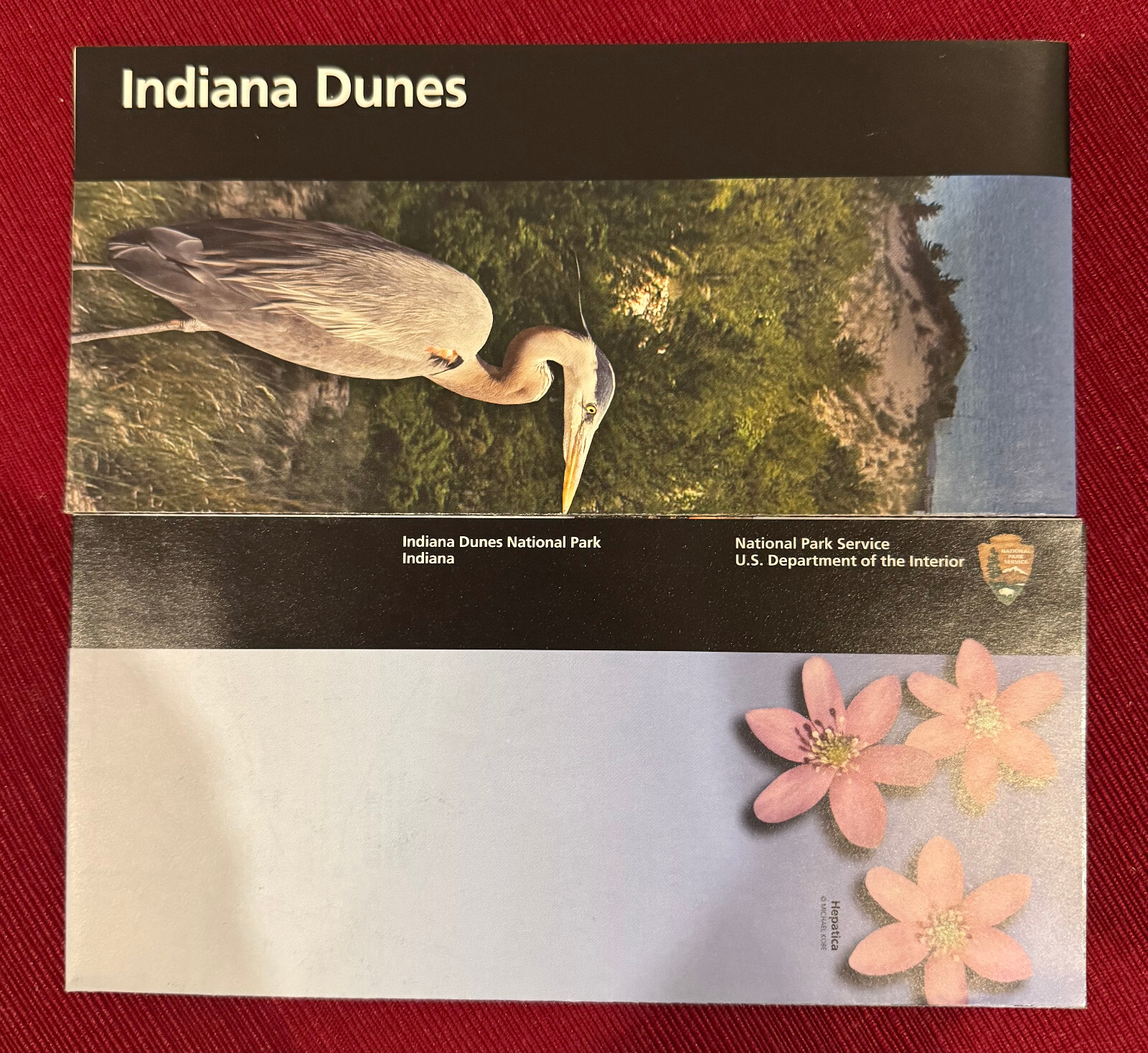 NEWEST Indiana Dunes National Park Service NPS unigrid brochure map guide