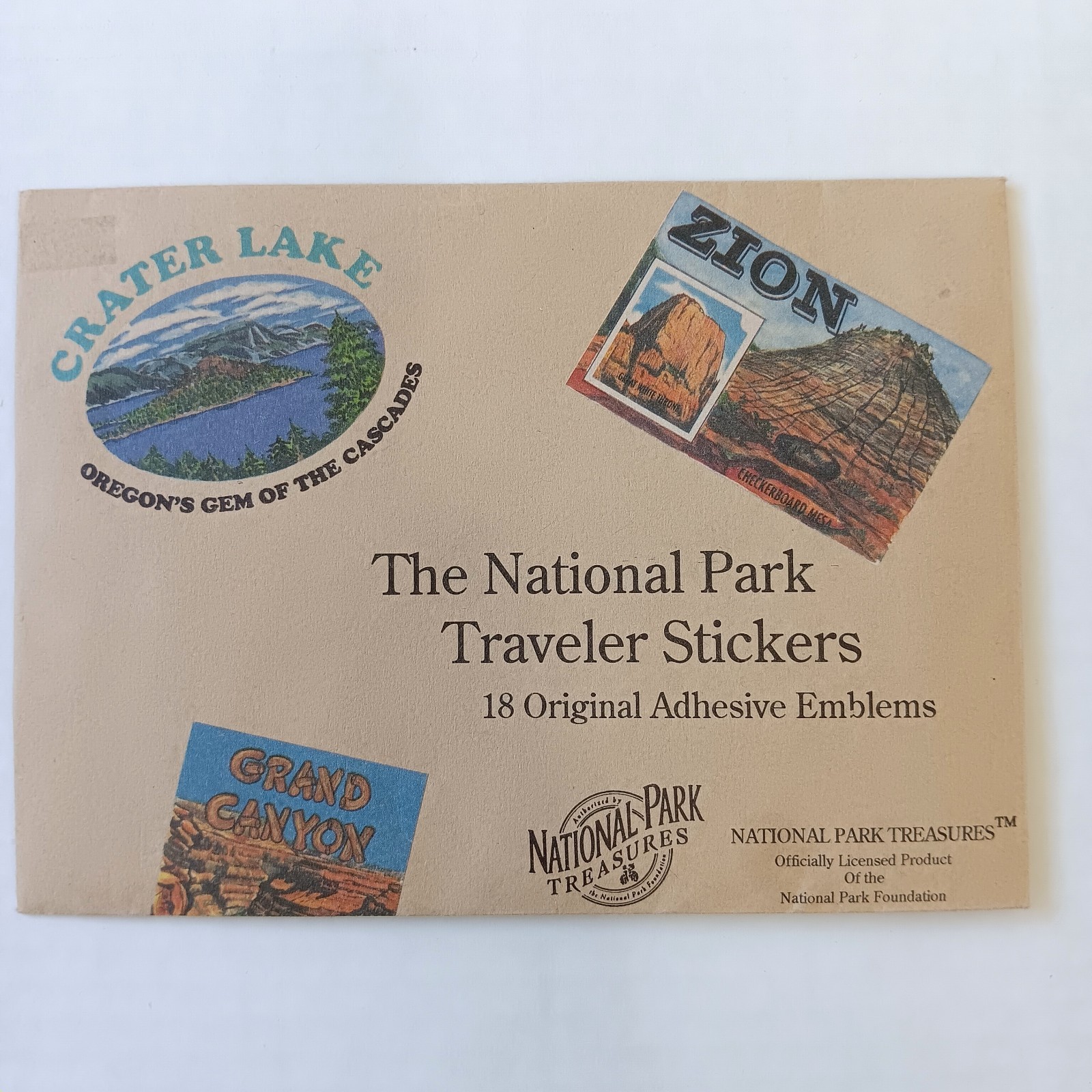 1993 The National Park Traveler Stickers – 18 Original Adhesive Emblems