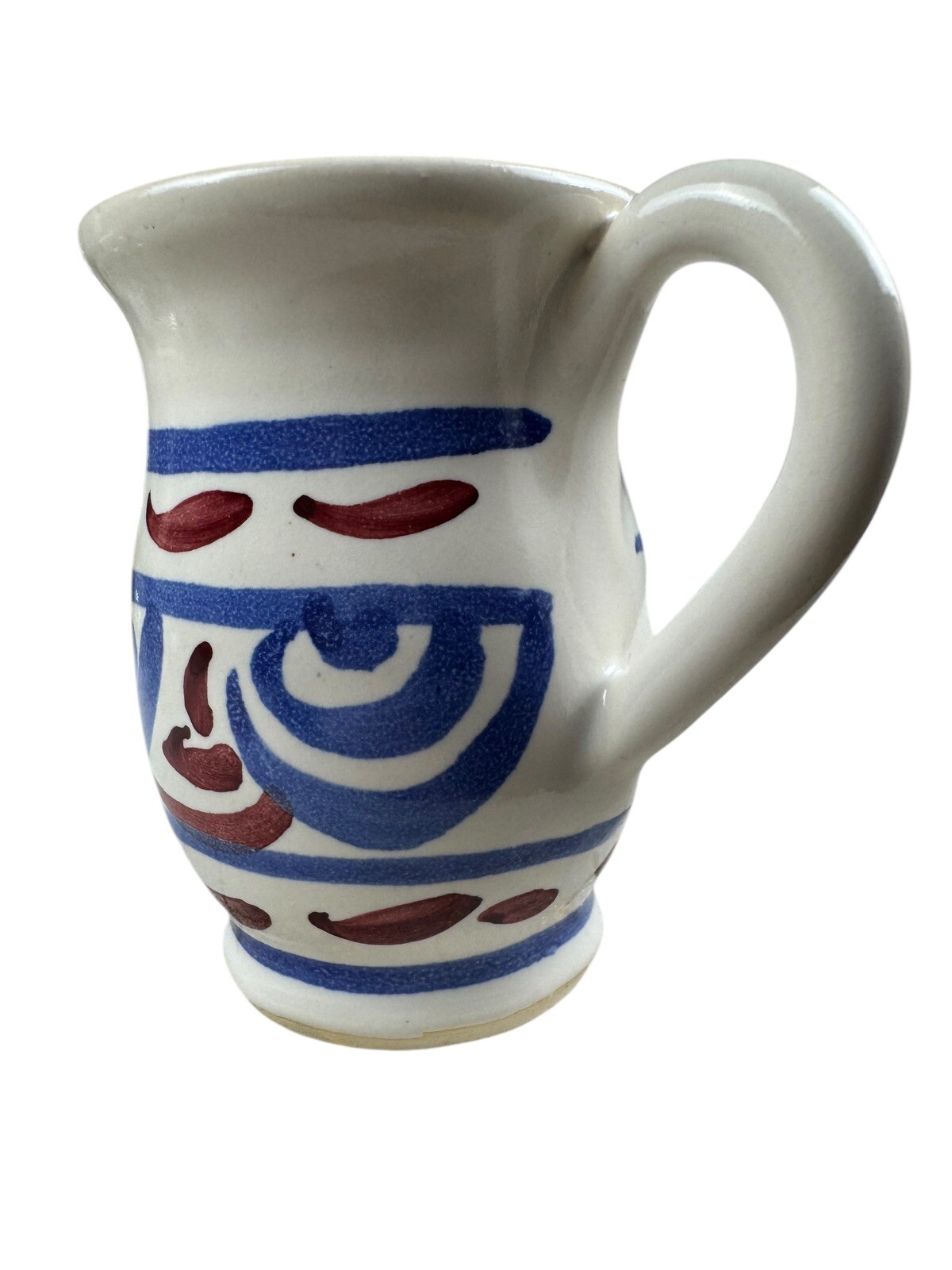 Vintage Eastern National Park Folk Pottery Pitcher Jamestown Collection Creamer