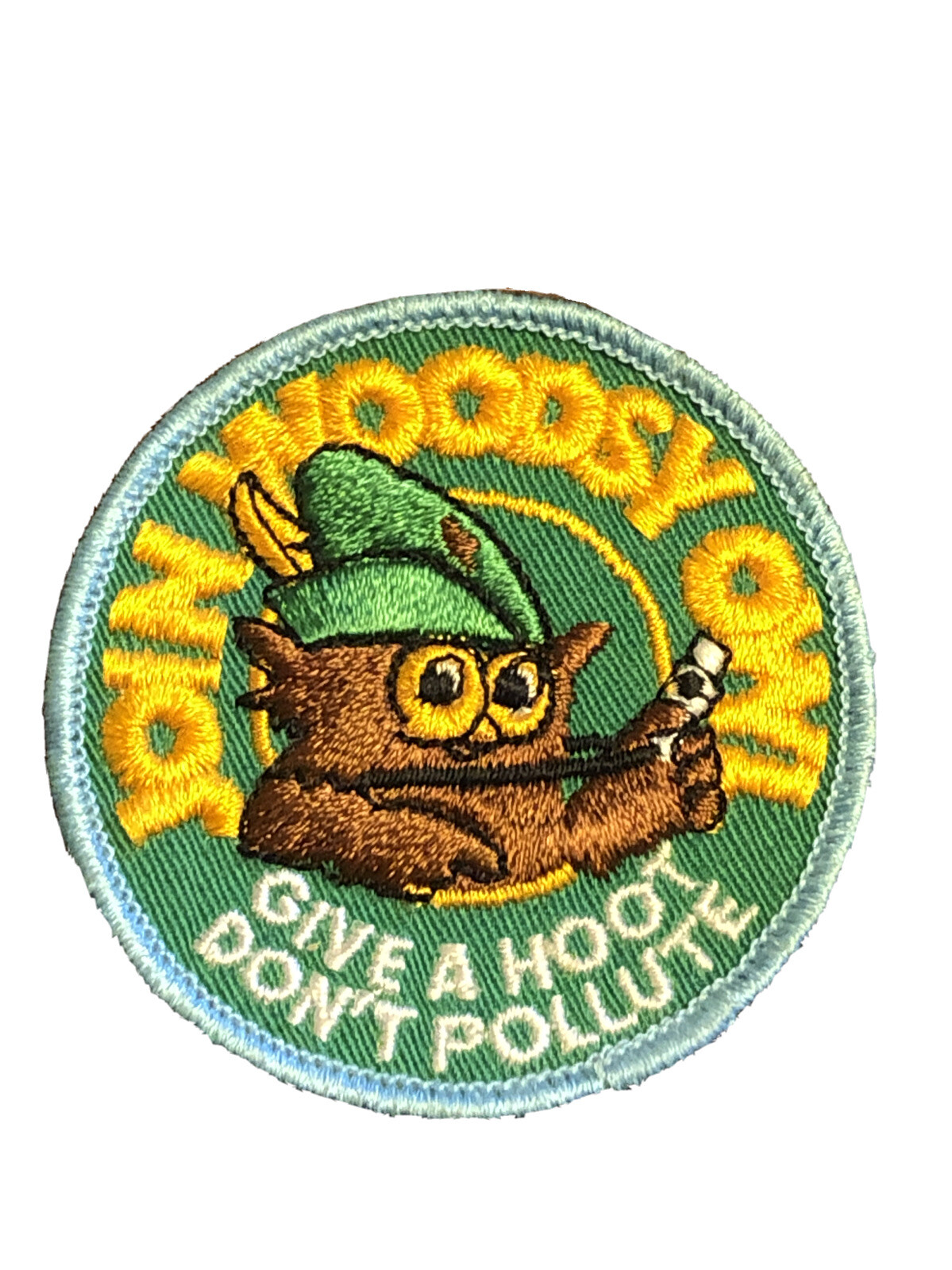 Woodsy Owl Give a Hoot Don’t Pollute Sew-On Patch USFS Forest Service