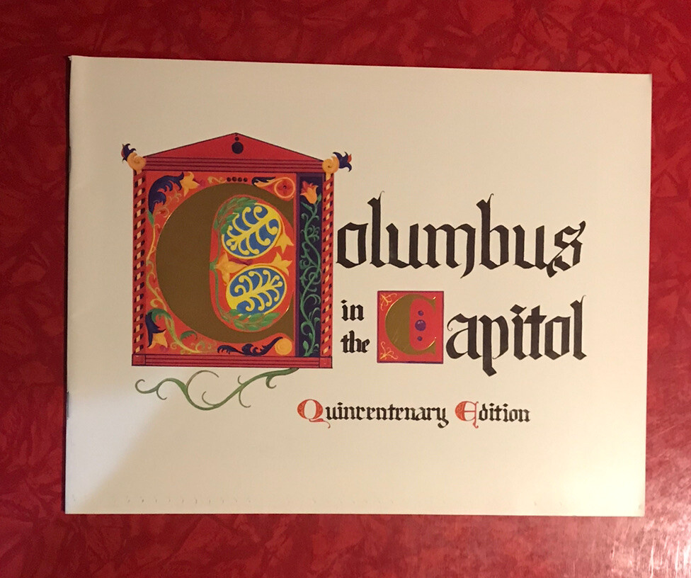 COLUMBUS IN THE CAPITOL: QUINCENTENARY EDITION BOOK 1992 UNITED STATES CAPITOL
