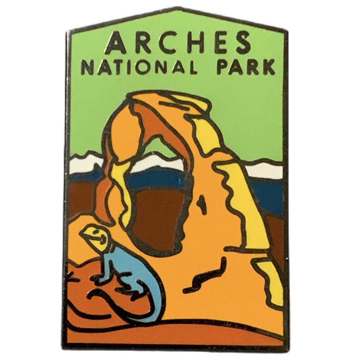 Arches National Park Lizard Scenic Travel Souvenir Pin