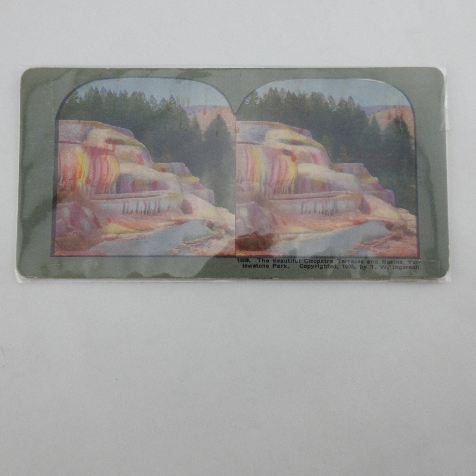 Vintage Yellowstone National Park Ephemera Mixed Lot Papers Postcard View Master