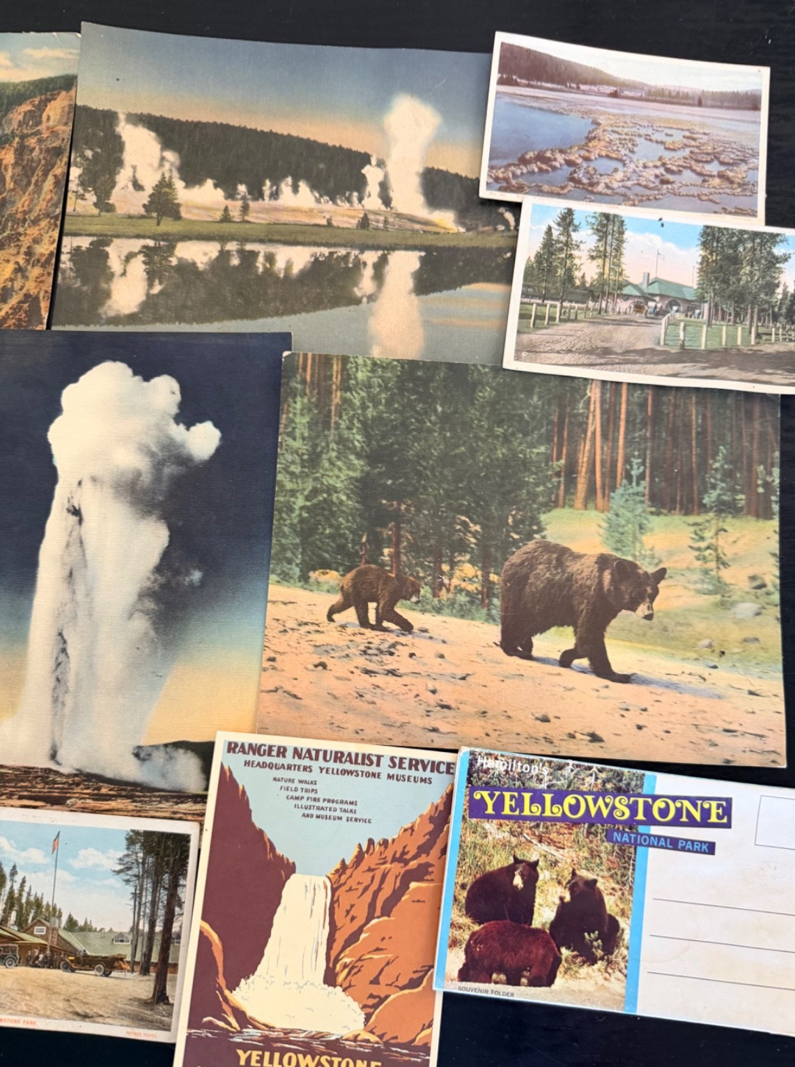Vintage Yellowstone National Park Ephemera Mixed Lot! Maps~Postcards~Souvenirs++
