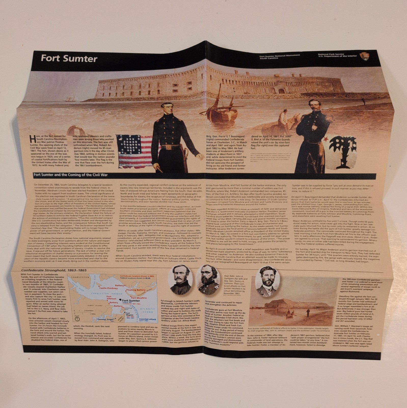 Fort Sumter S. Carolina National Park Service NPS Unigrid GPO 2008 Reprint 2006