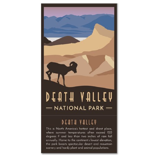 Trailblazer Collection Series Death Valley National Park Collectible Sticker NEW