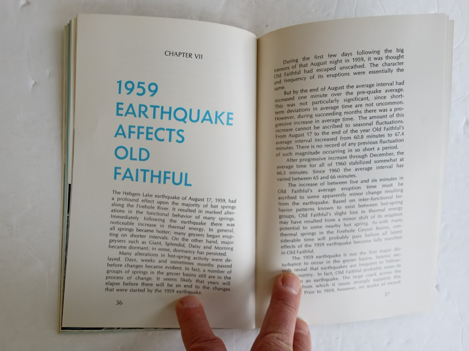 The STORY OF OLD FAITHFUL by George D. Marler 1969 Illustrated Booklet 50 pages