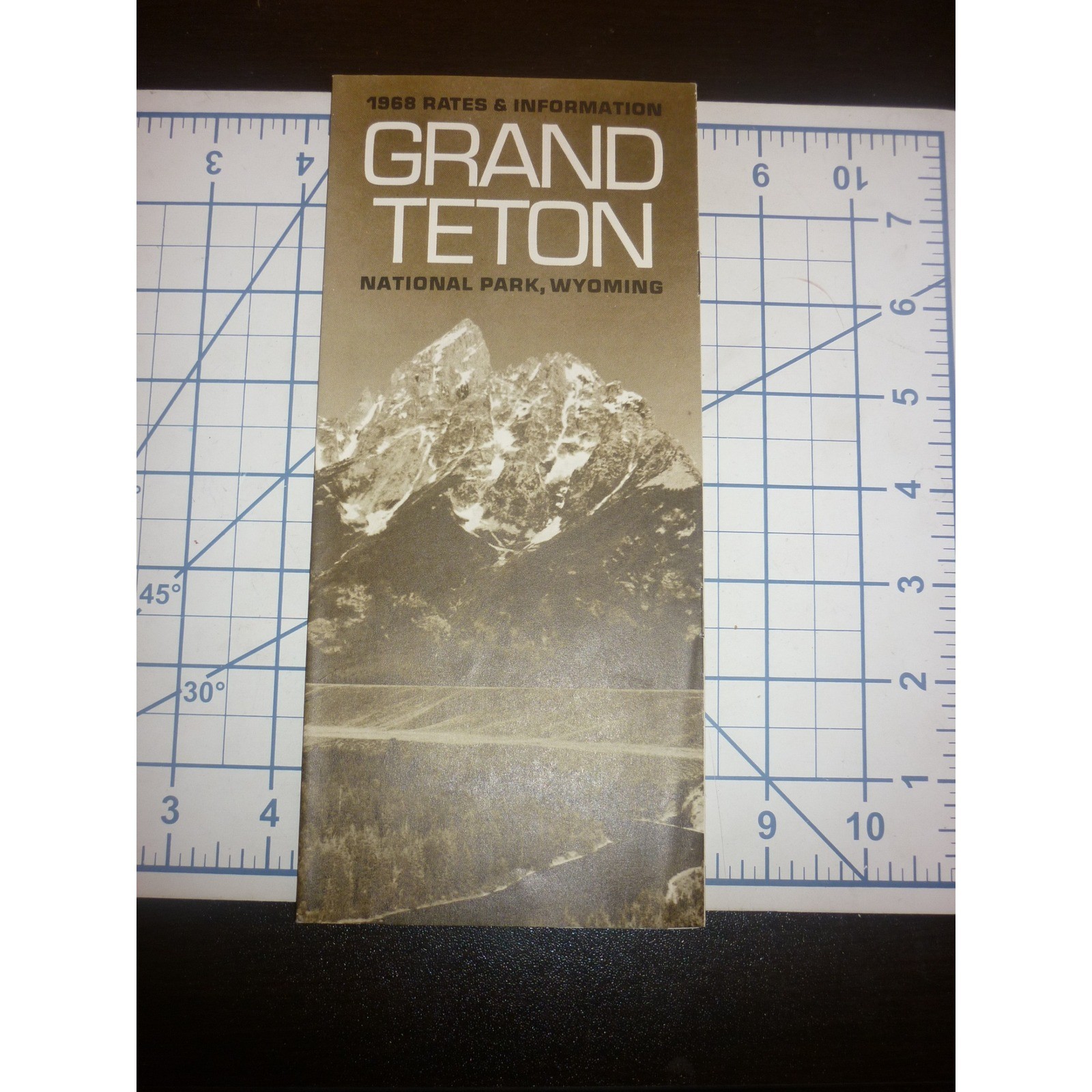 Vintage 1968 Grand Teton National Park Wyoming Travel Brochure Rates Map Lodge