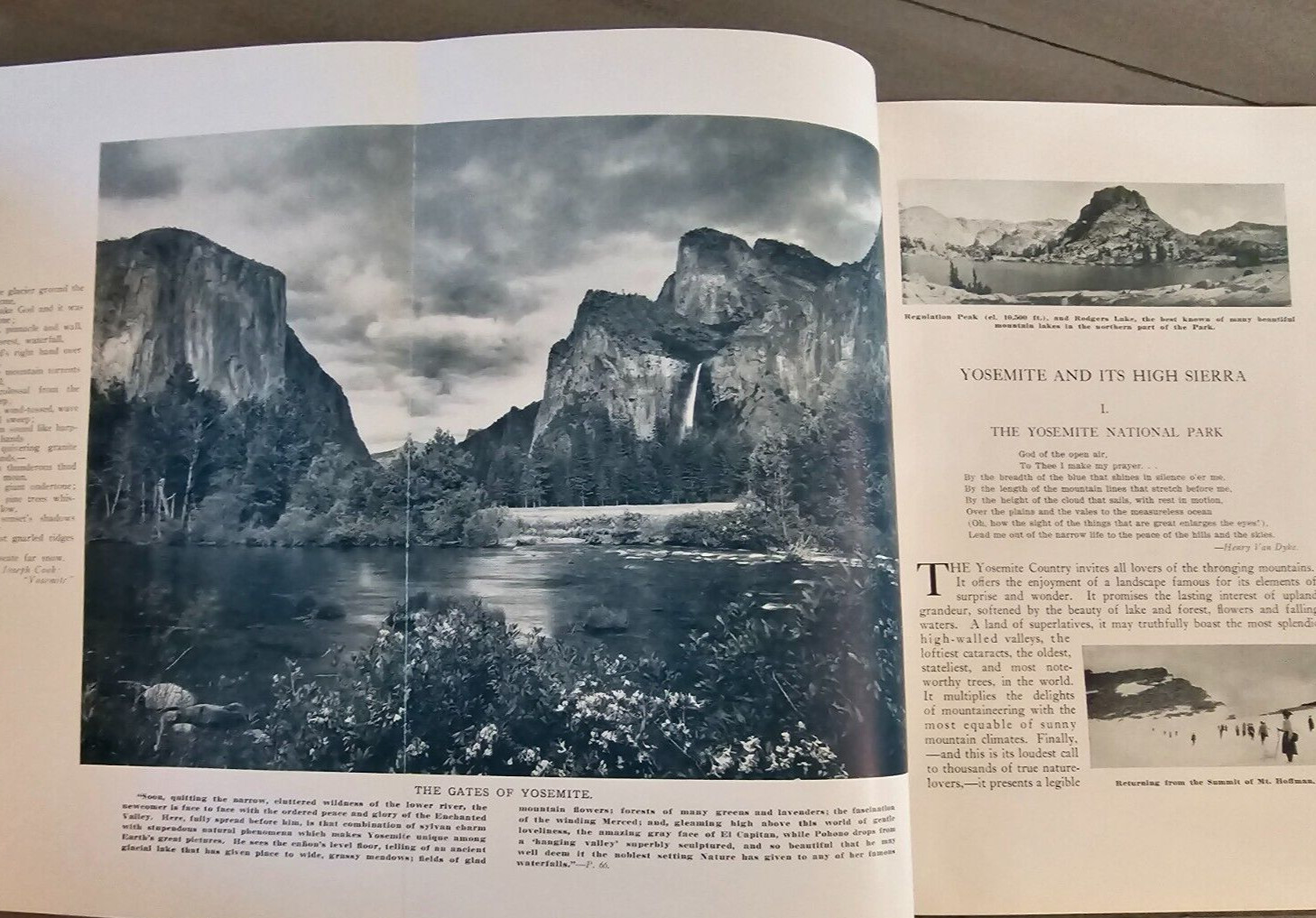 Yosemite & it’s High Sierra, Written by John H. Williams, 1914, Nice!