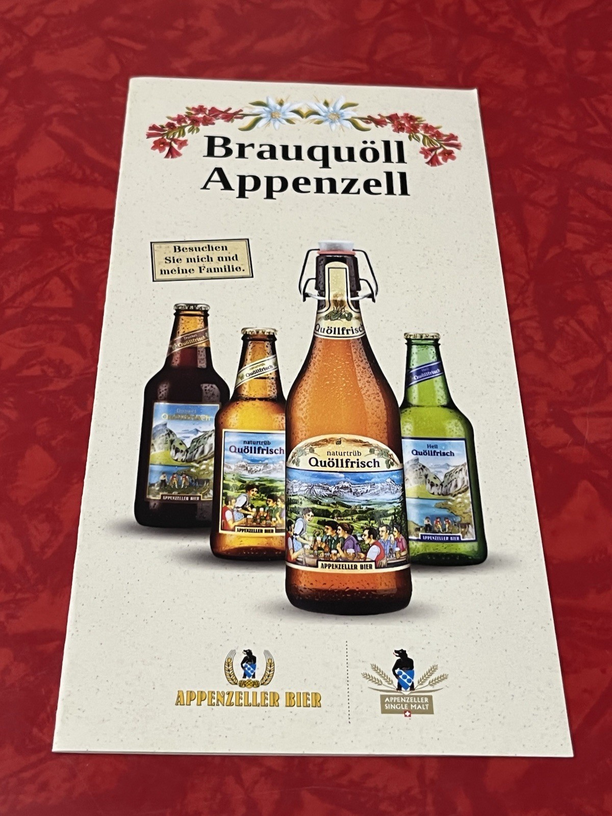 APPENZELL BIER BEER BROCHURE – SWITZERLAND in German