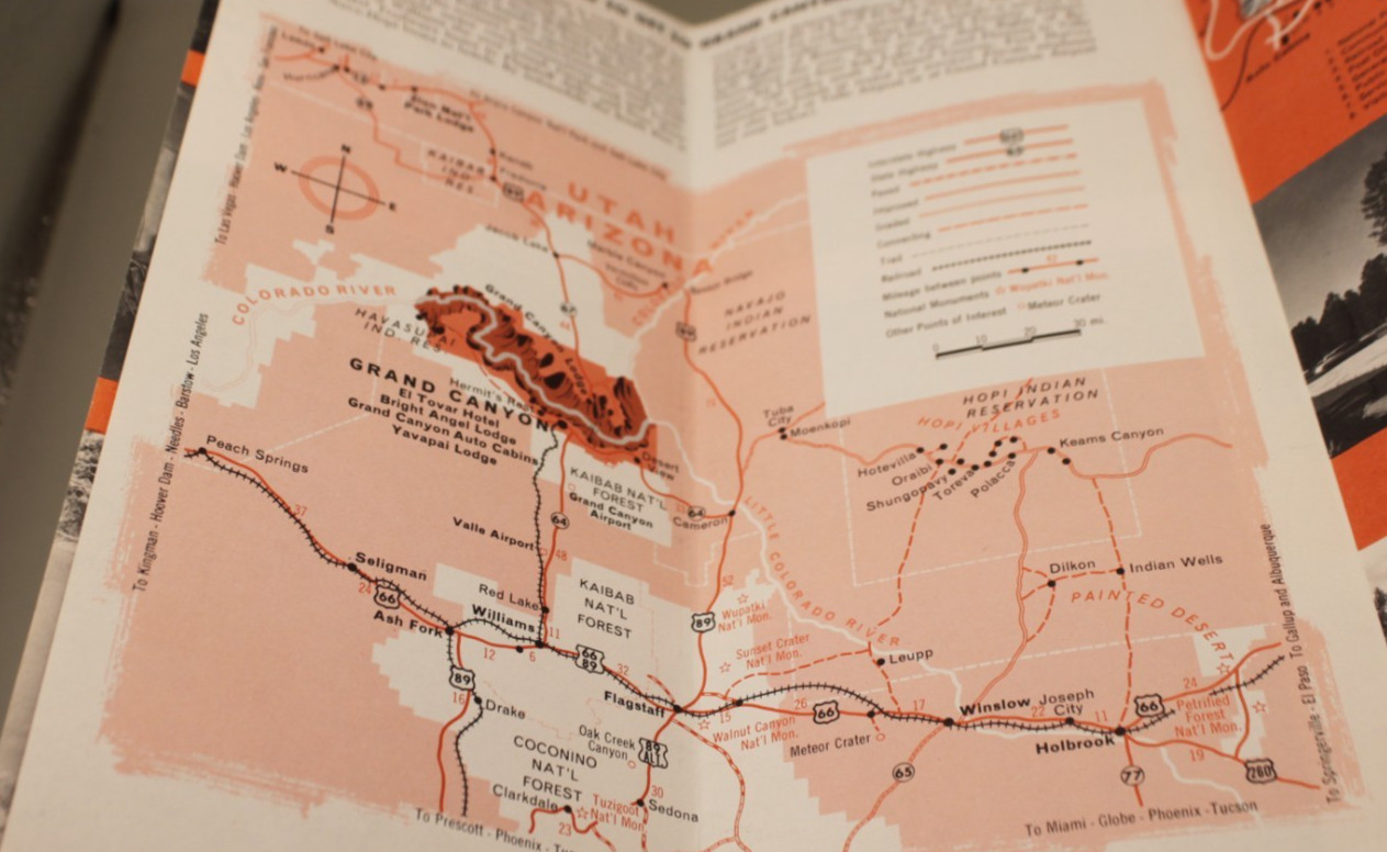 Grand Canyon National Park Brochure Vintage 1960