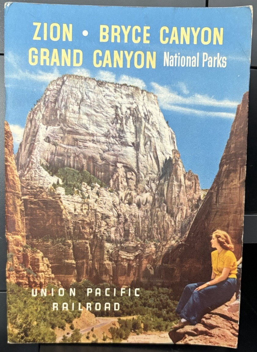 1948 Union Pacific Railways Tours Booklet Grand Canyon Zion & Bryce Canyon