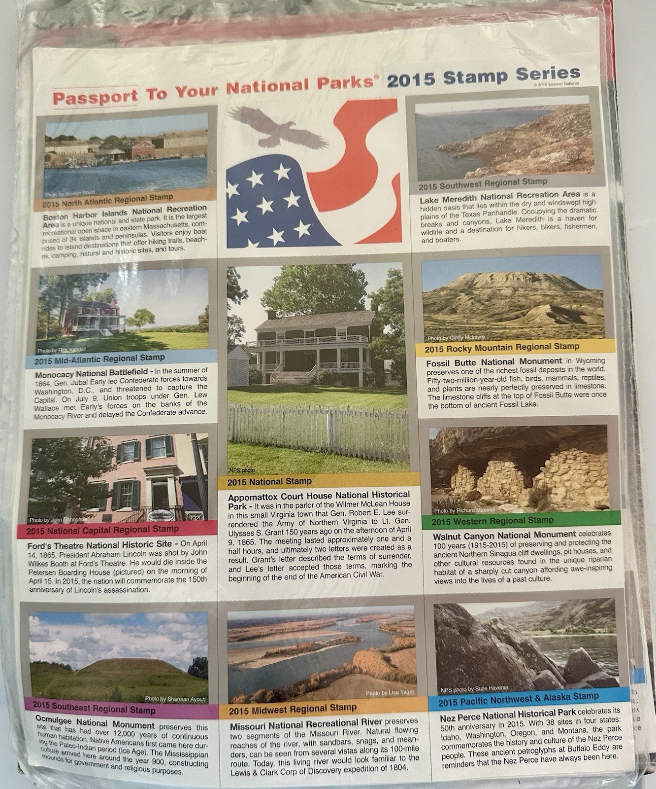 Passport To Your National Parks 2015 Stamp Series Sealed Set of 10 in Factory pk