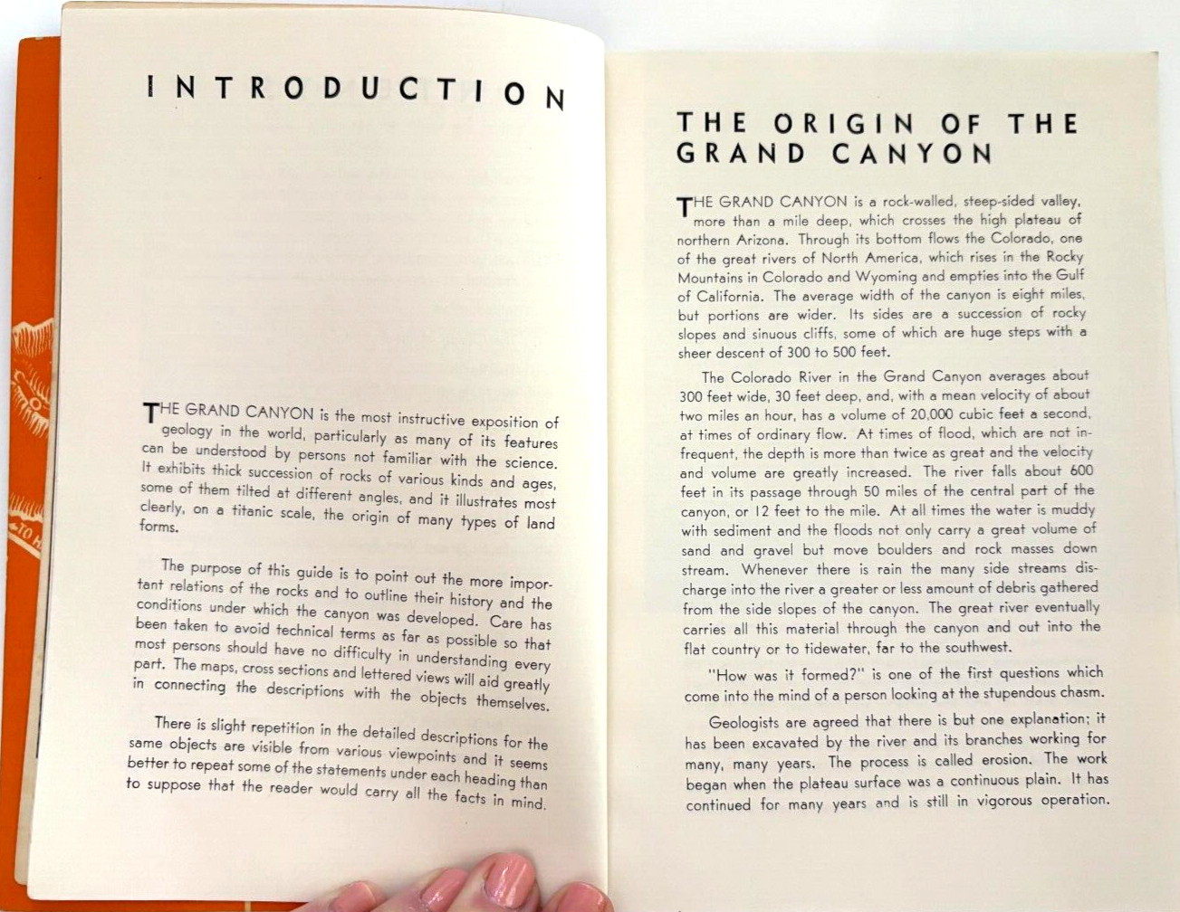 1956 Paperback Book “Story of the Grand Canyon” by U.S. Geological Survey *