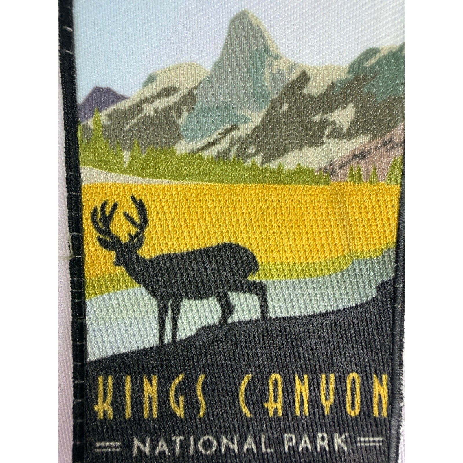 Kings Canyon National Park Souvenir Patch Deer Mountain Landscape Sew On