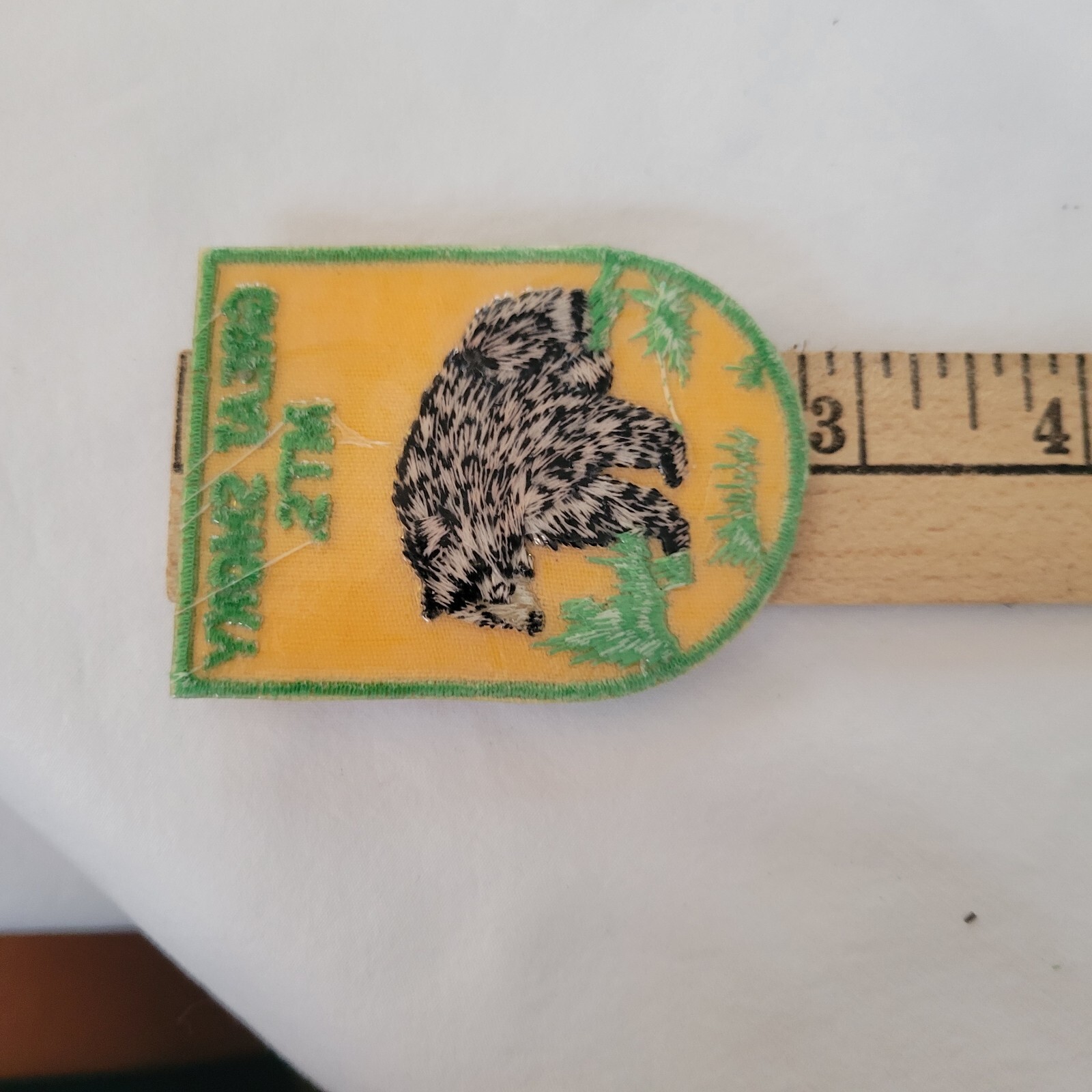 Vintage Smoky Mountains Embroidered Black Bear Souvenir Patch