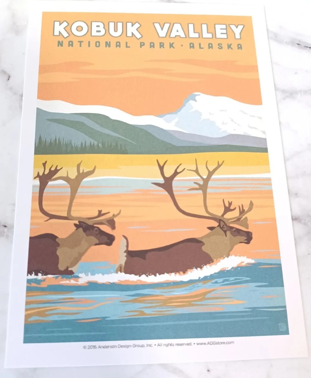 Kobuk National Parks 100th Anniversary Illustrated Print Post Card