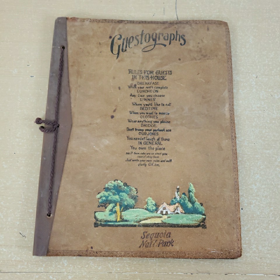 SEQUOIA NATIONAL PARK – VINTAGE LEATHER GUEST BOOK