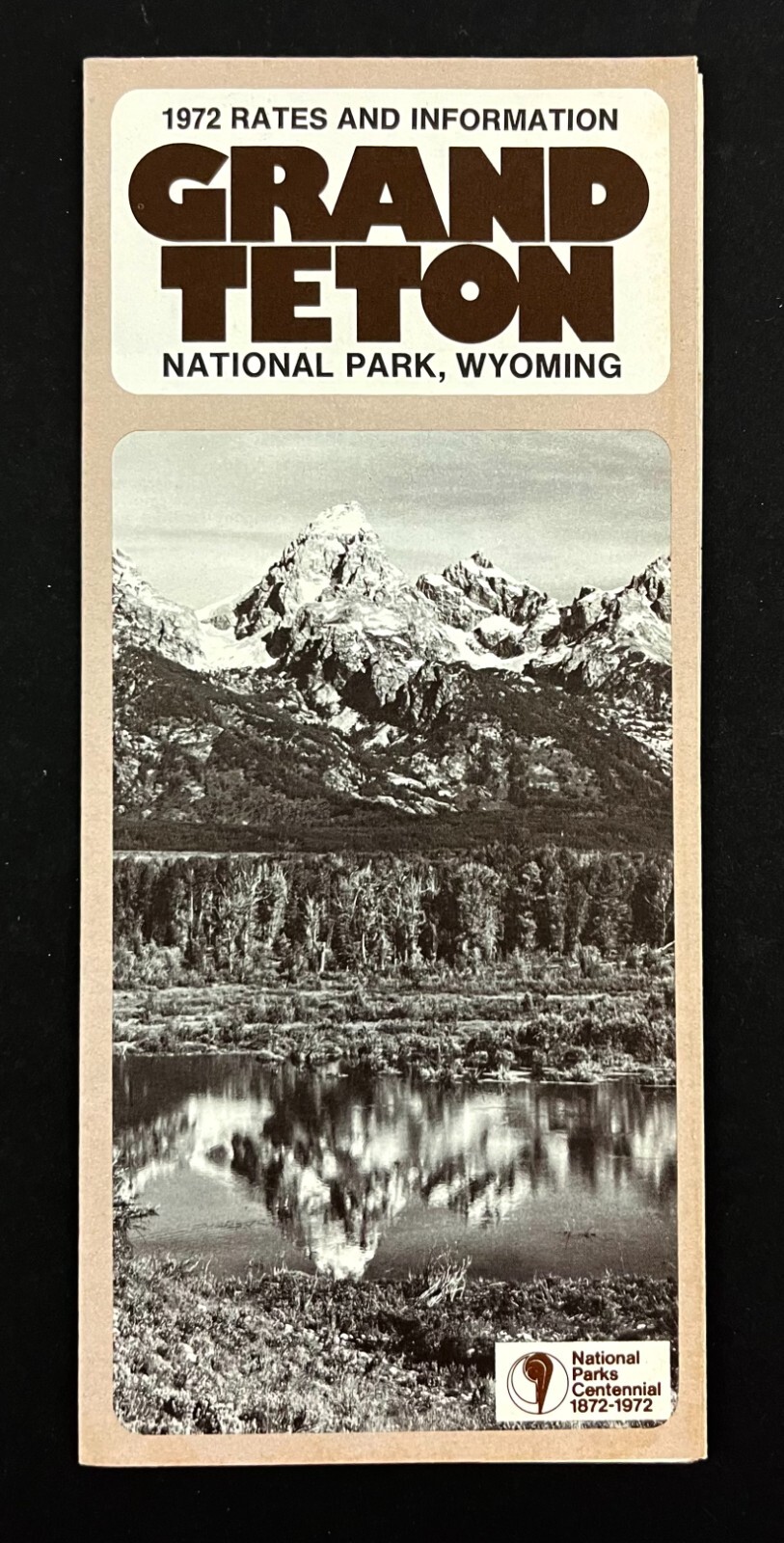 1972 Wyoming National Park Centennial Grand Teton Country VTG Travel Brochure